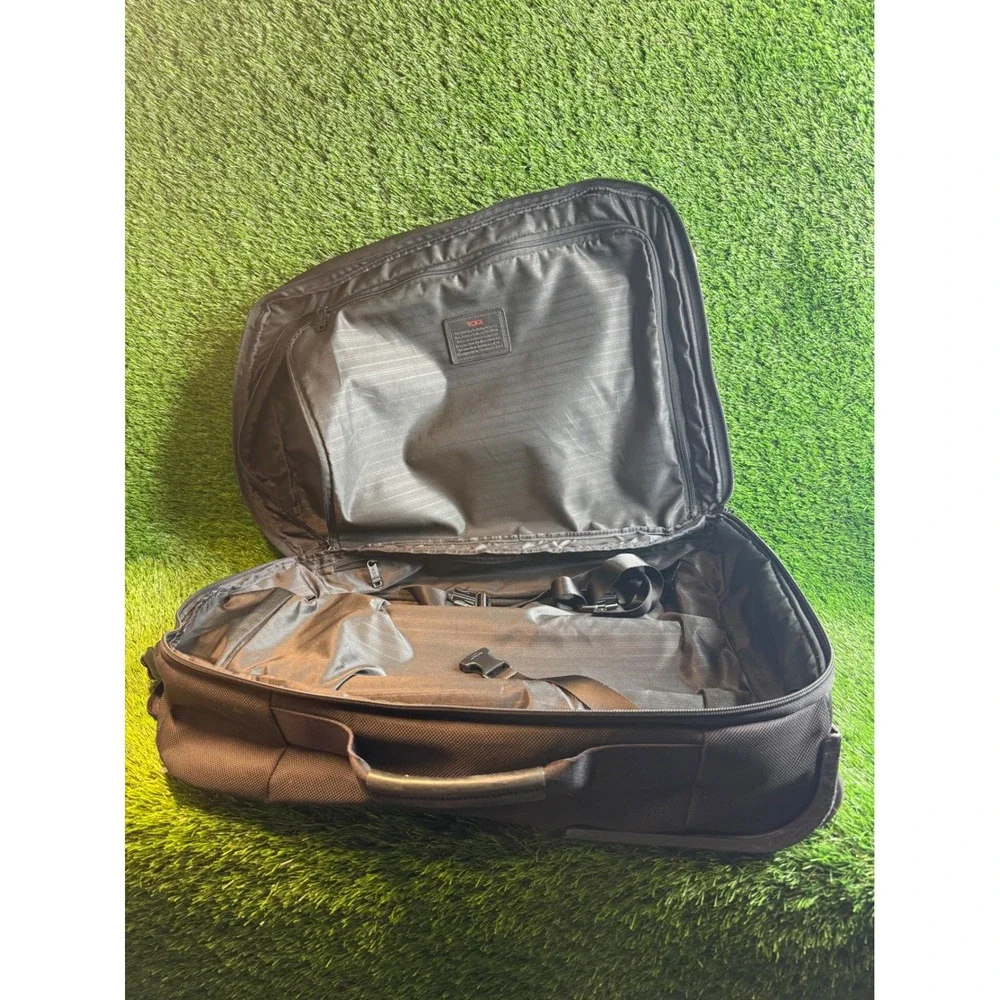 TUMI 22900DH Alpha Ballistic Black Soft Shell Rolling Wheeled Carry On 22x16x9